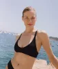 The Valencia Bikini Top - Flat - Black sold by Andie