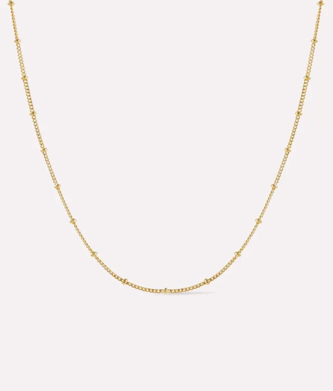 Ana Gold Small Ball Chain Necklace - Ana Luisa sold by Andie