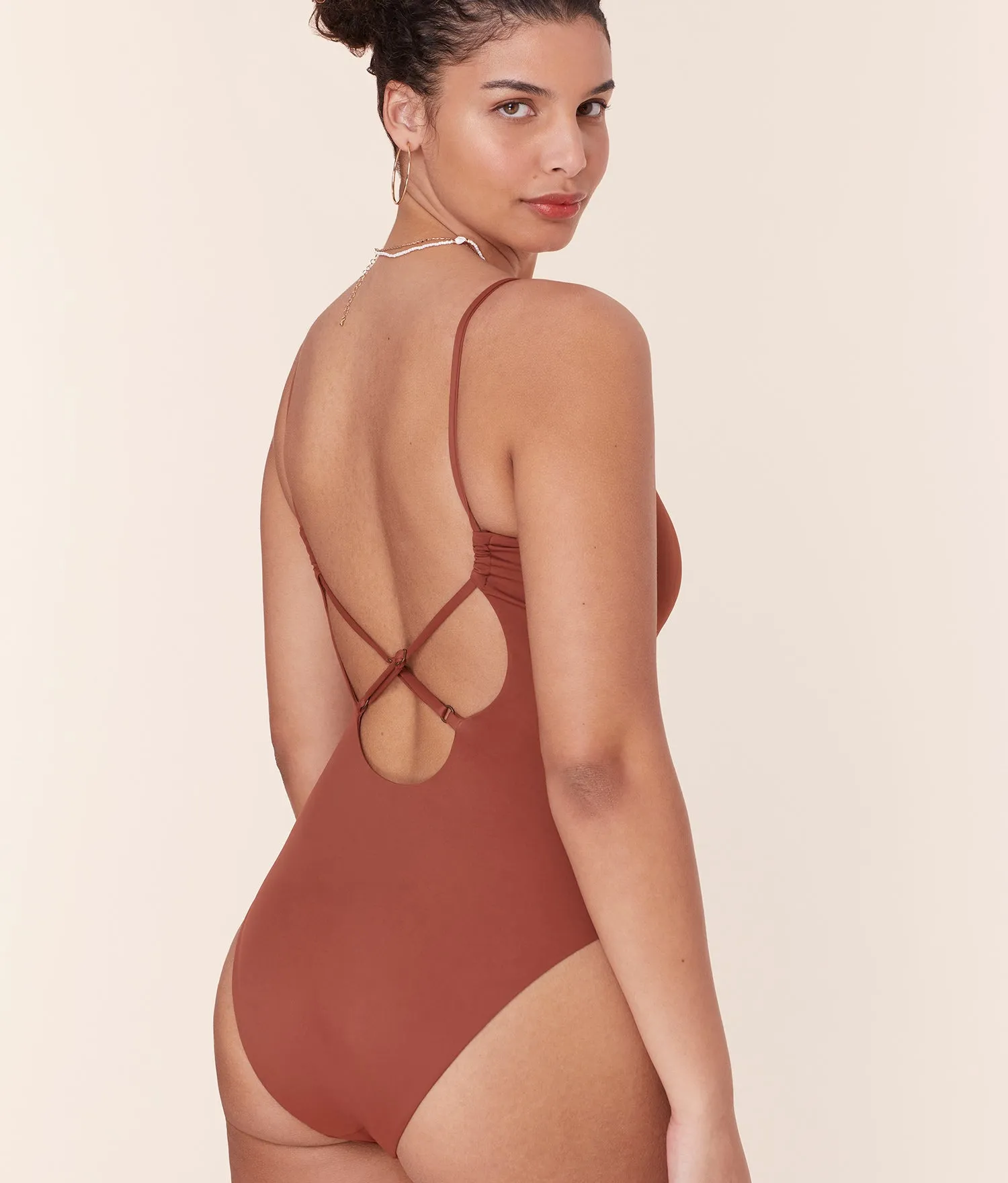 The Jetties One Piece - Eco Nylon - Sequoia - Long Torso sold by Andie product image thumbnail 5