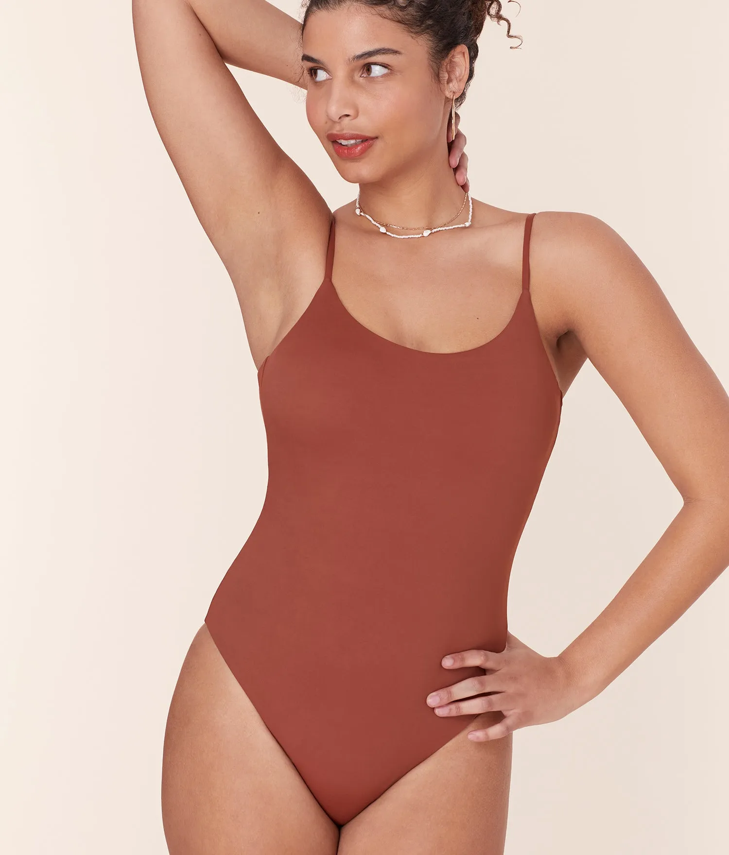 The Jetties One Piece - Eco Nylon - Sequoia - Long Torso sold by Andie product image thumbnail 3