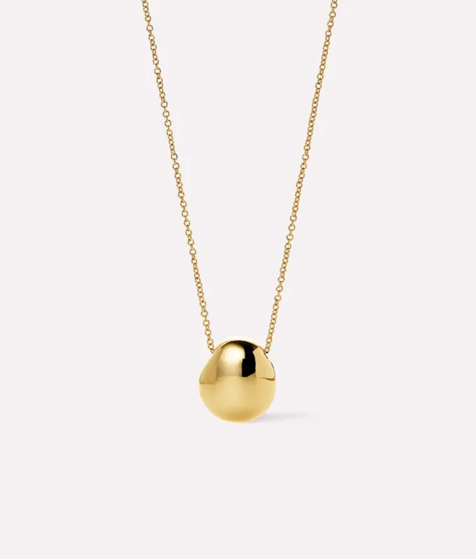 Pebble Mini Gold Pendant Necklace - Ana Luisa sold by Andie