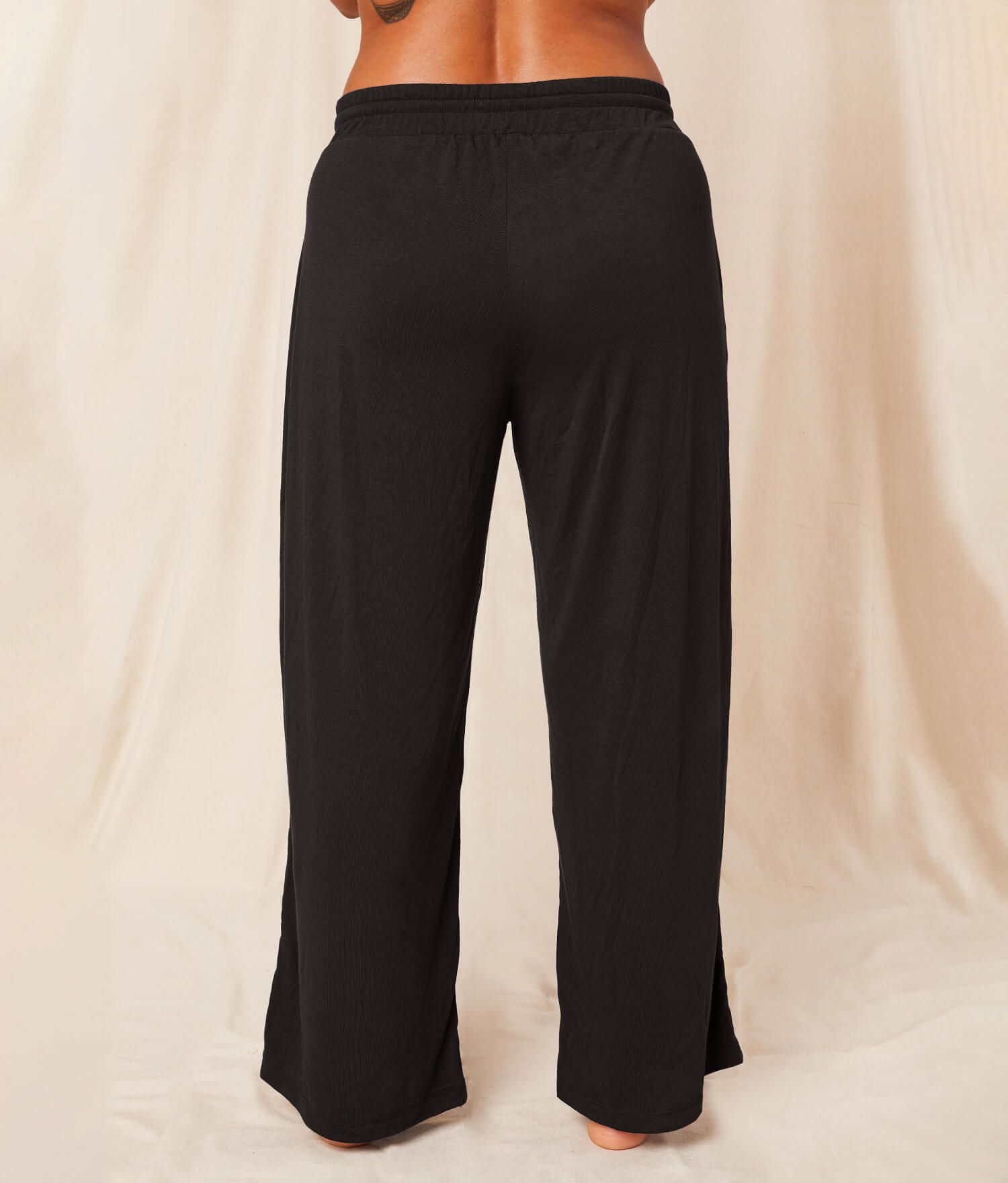 The Wide Leg Pant - Bamboo Jersey - Black sold by Andie product image thumbnail 2