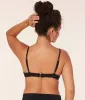 The Bermuda Bikini Top - Eco Nylon - Black sold by Andie