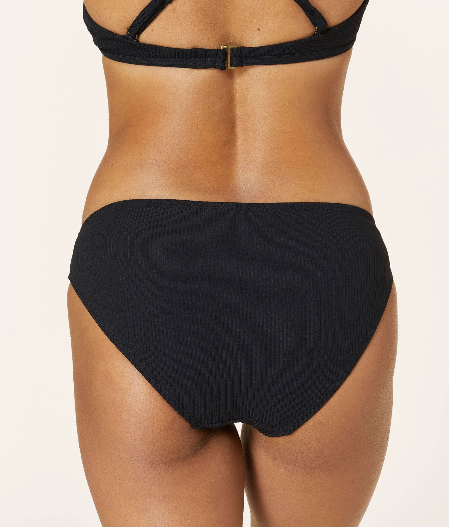 The Classic Bikini Bottom - Ribbed - Black sold by Andie product image thumbnail 2