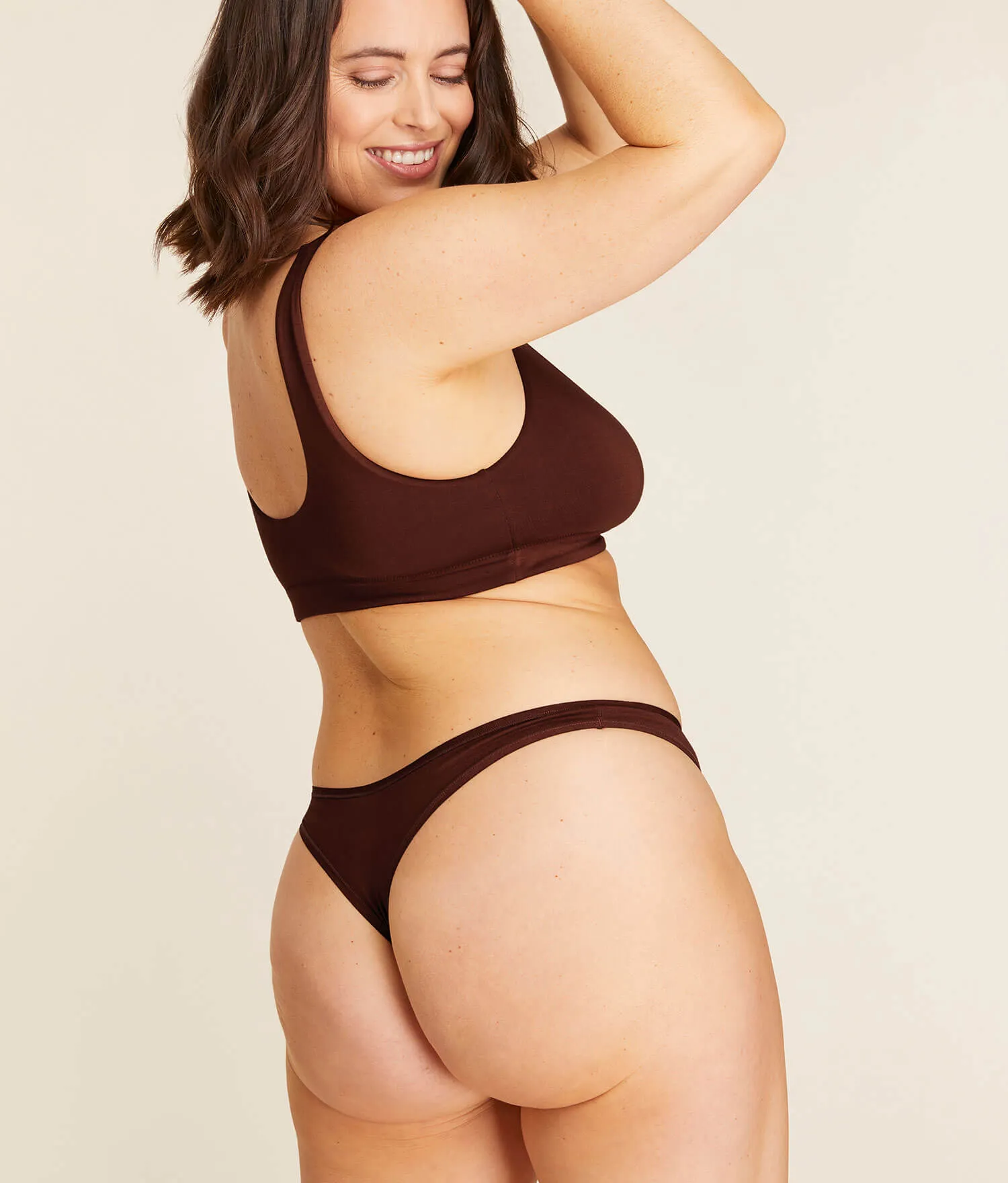 The Thong Panty - Rayon - Earth sold by Andie product image thumbnail 2