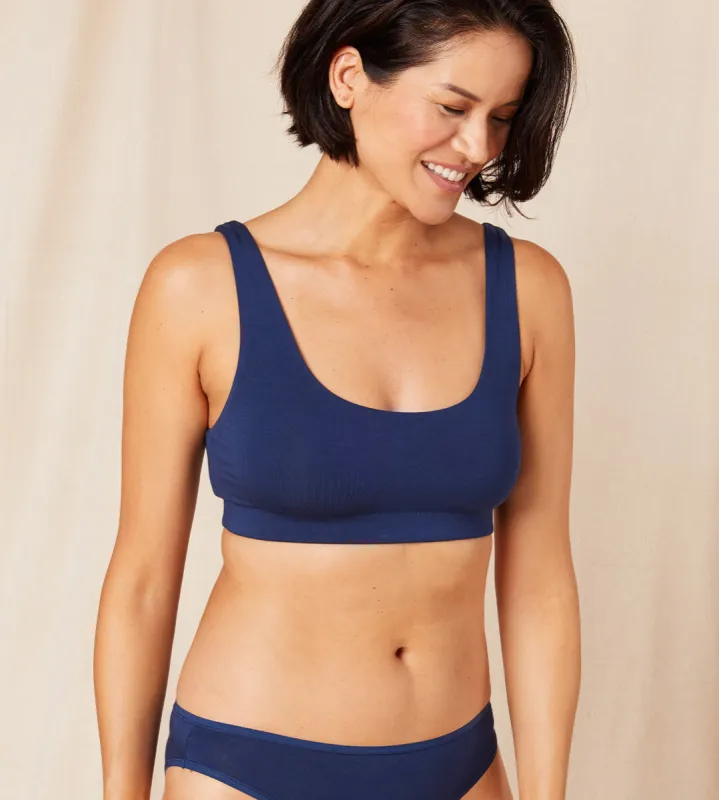 The Tank Bralette - Rayon - Midnight sold by Andie