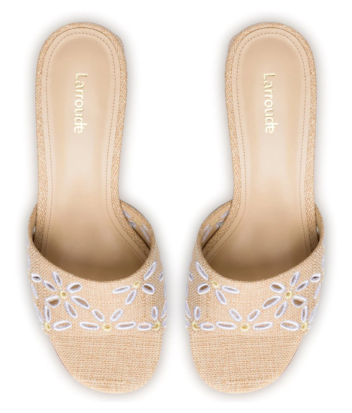 Brigitte Mule In Beige Raffia sold by Andie product image thumbnail 4
