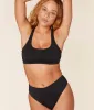 The Marina Bikini Top - Eco Nylon - Black sold by Andie