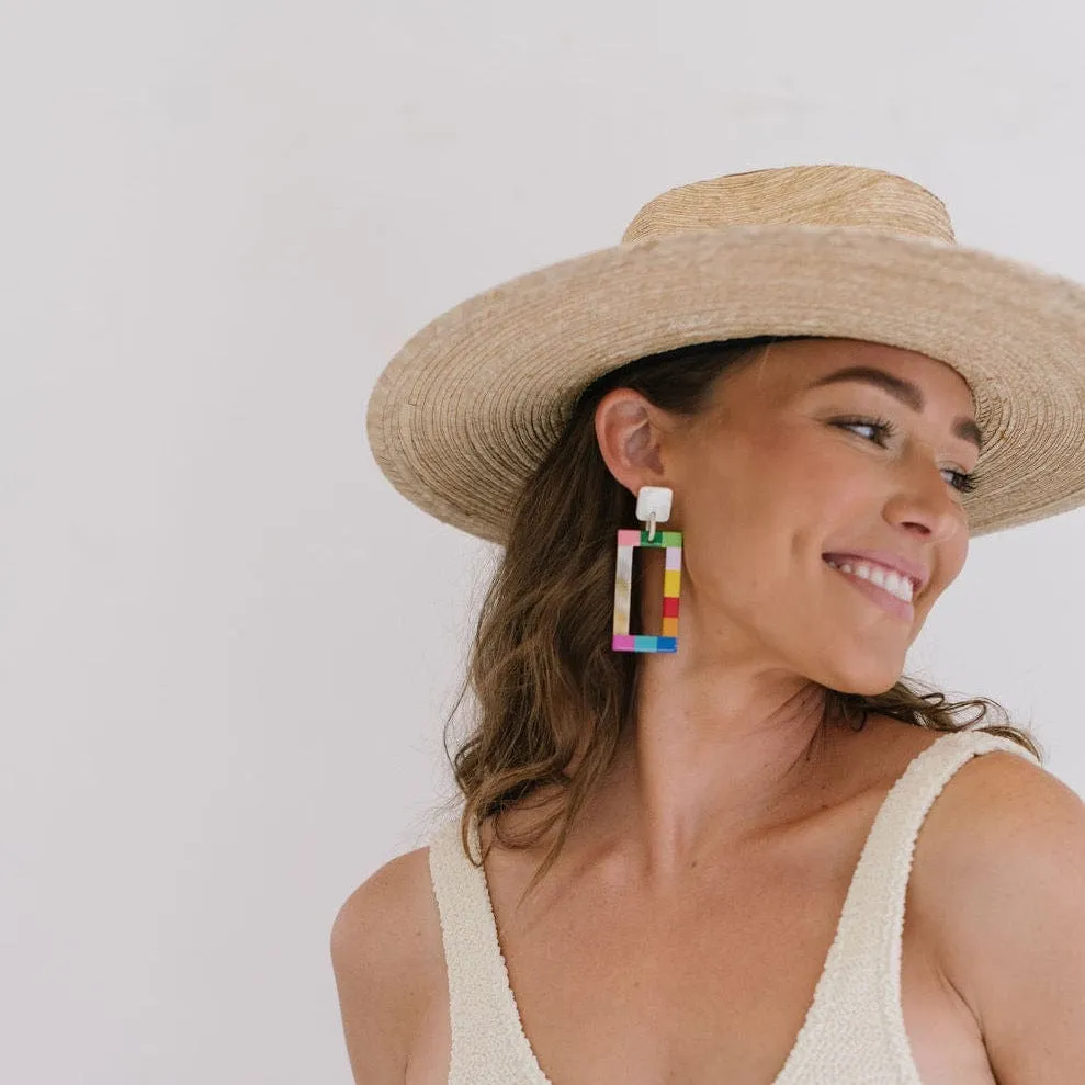 Rainbow Colorblock Earrings Sunshine Tienda sold by Andie product image thumbnail 3