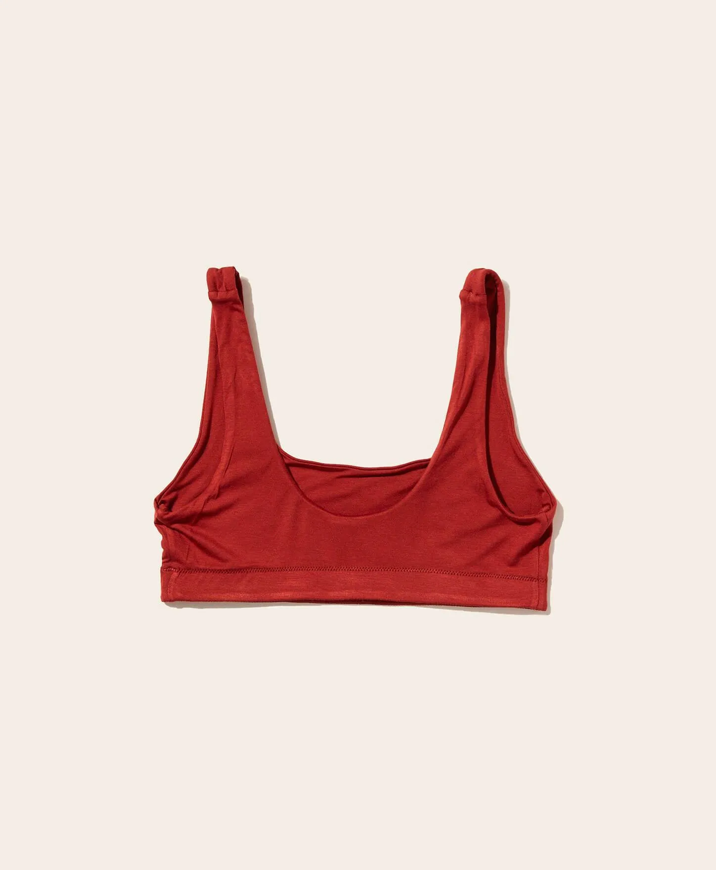 The Tank Bralette - Rayon - Deep Terracotta sold by Andie product image thumbnail 4