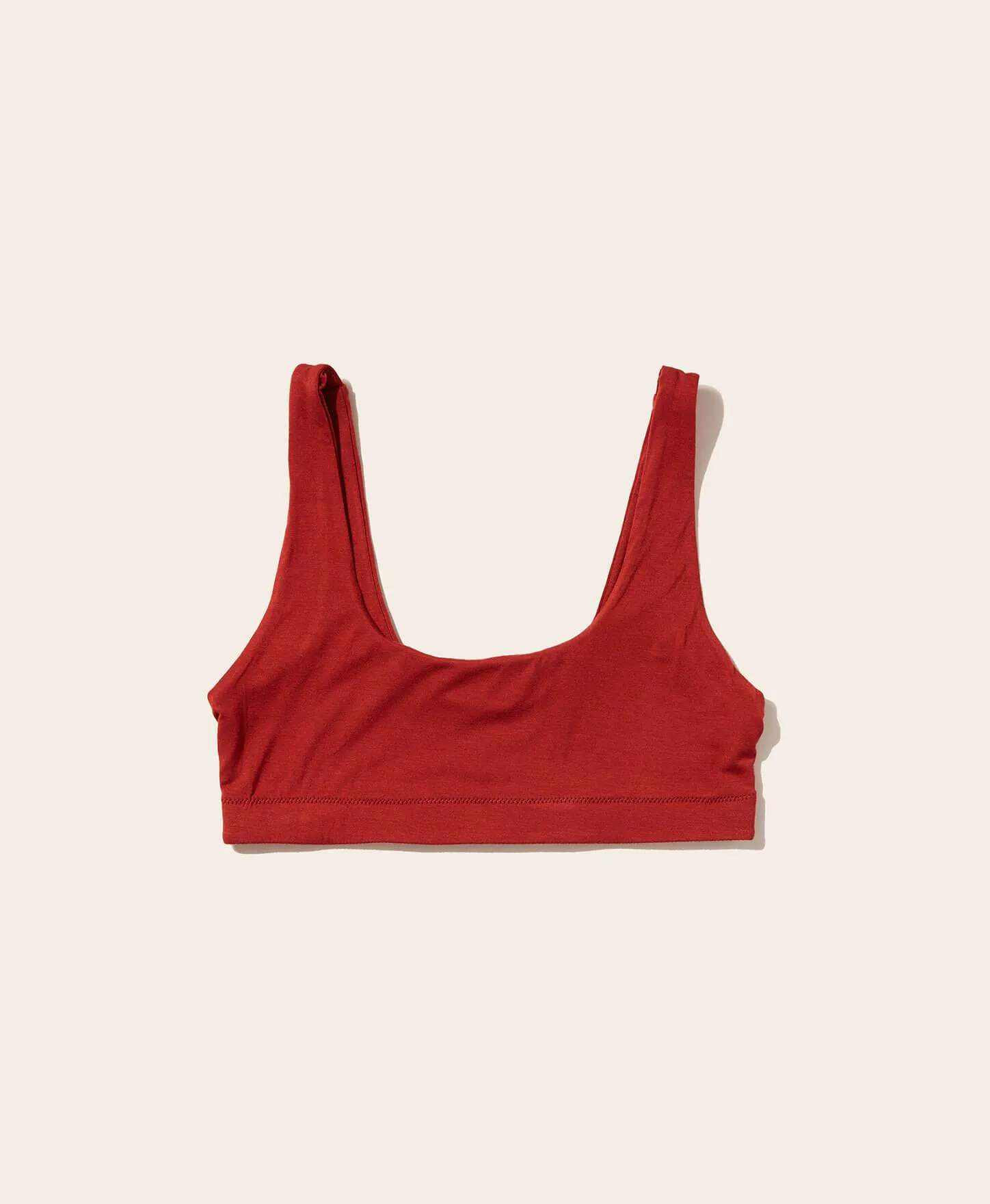 The Tank Bralette - Rayon - Deep Terracotta sold by Andie product image thumbnail 5
