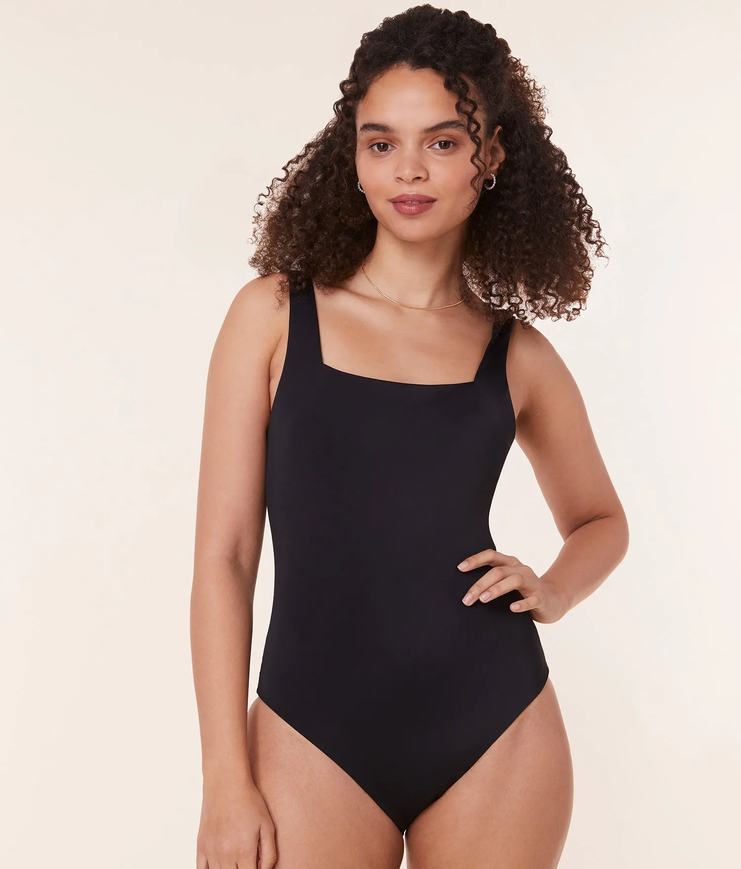 The Miami One Piece - Eco Nylon - Black - Classic sold by Andie
