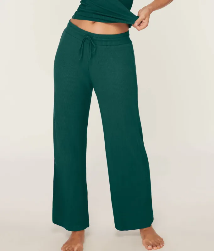 The Wide Leg Pant - Waffle - Fern sold by Andie