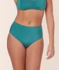The High Rise Bikini Bottom - Satin - Ceramic sold by Andie
