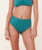 The High Rise Bikini Bottom - Satin - Ceramic sold by Andie