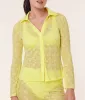 The Suva Top - Floral Lace - Limeade sold by Andie