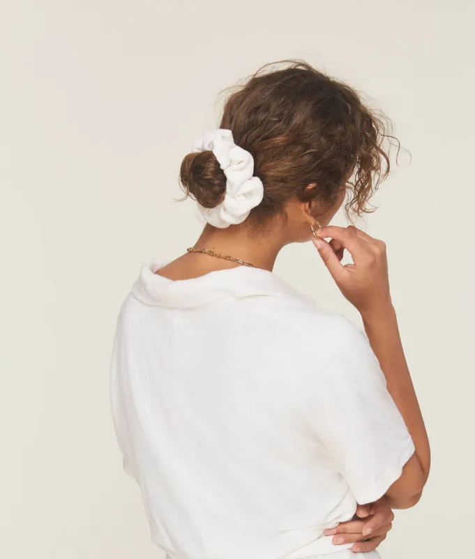 The Manda Scrunchie - Terry - Coconut sold by Andie