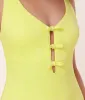 The Mana One Piece - Floral Lace - Limeade - Classic sold by Andie