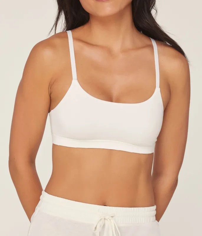 The Cami Bralette - Bamboo Jersey - Snow sold by Andie