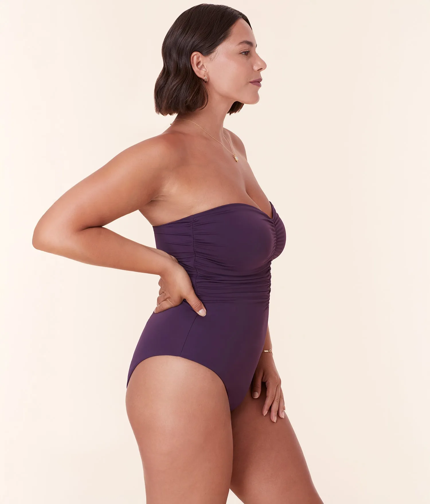 The Pana One Piece - Eco Nylon - Acai - Long Torso sold by Andie product image thumbnail 3