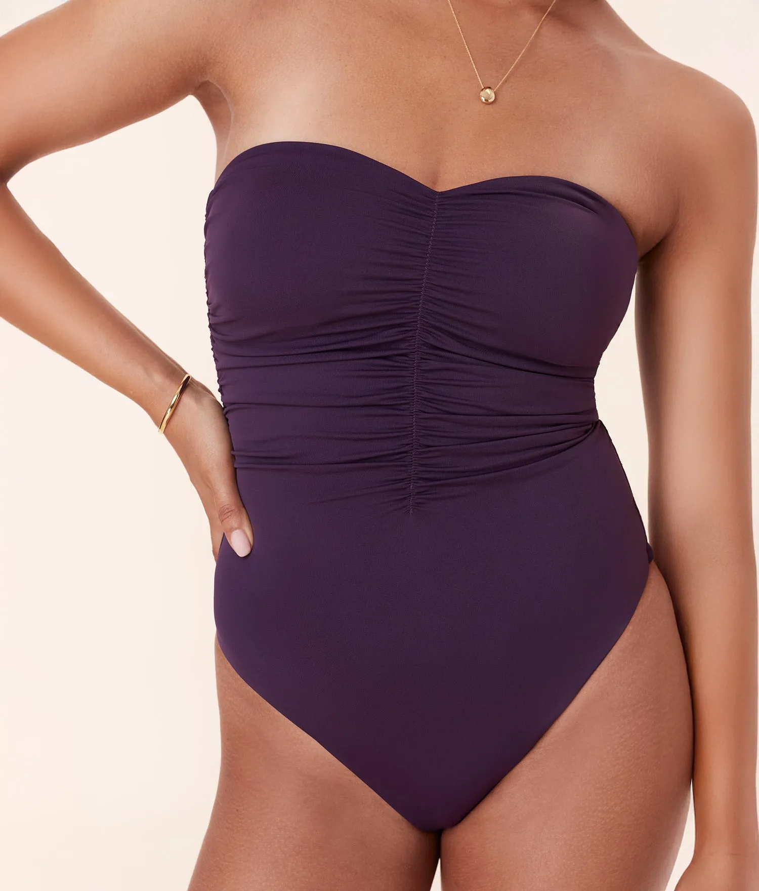 The Pana One Piece - Eco Nylon - Acai - Classic sold by Andie product image thumbnail 4