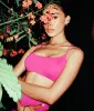 The Fiji Bikini Top - Eco Nylon - Magenta sold by Andie