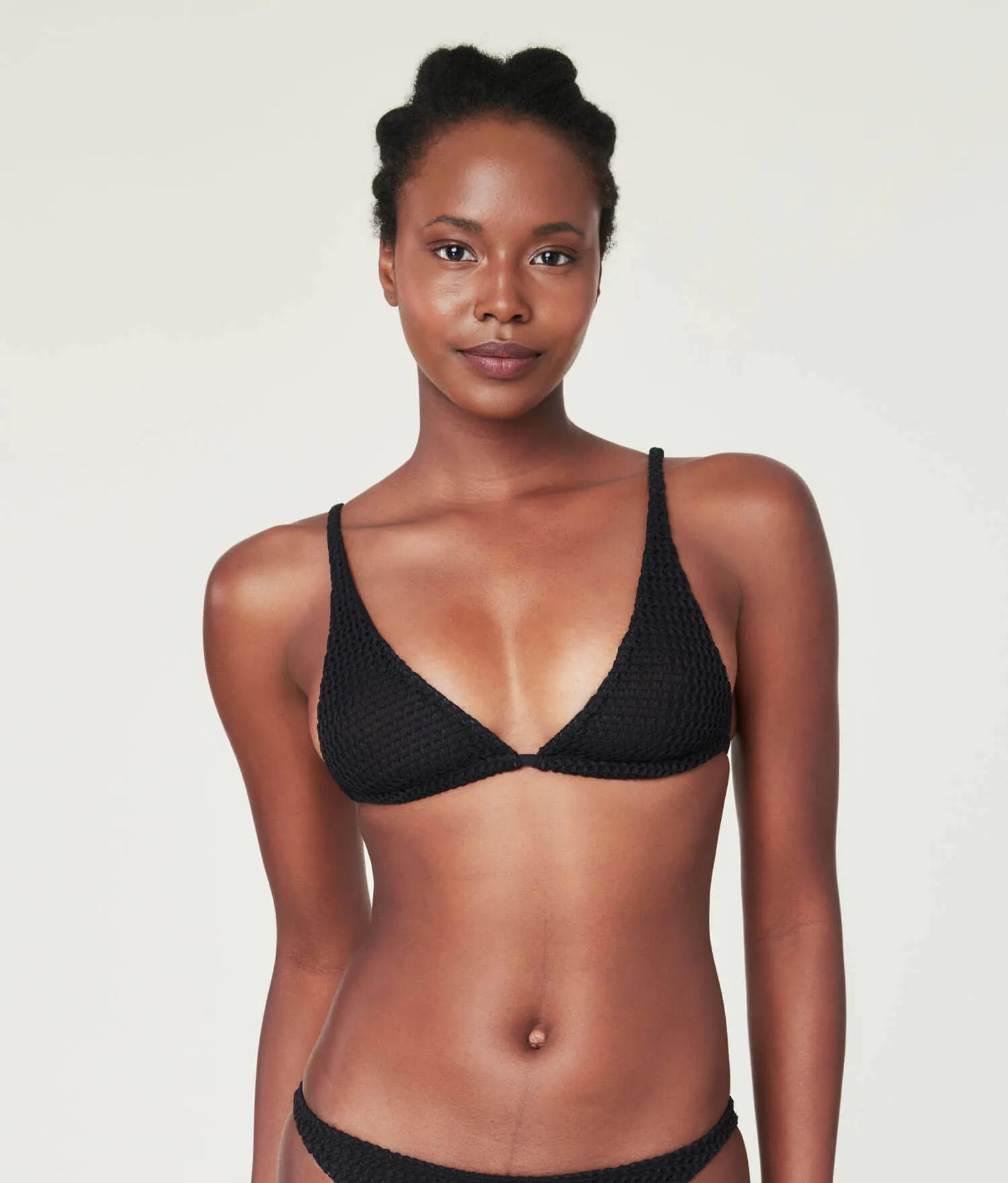 The Tropez Bikini Top - Crochet - Black (Archive) sold by Andie product image thumbnail 2