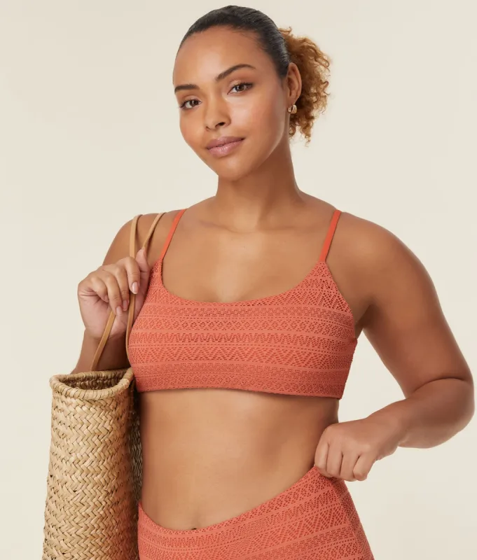 The Maui Bikini Top - Crochet Lace - Cedar sold by Andie