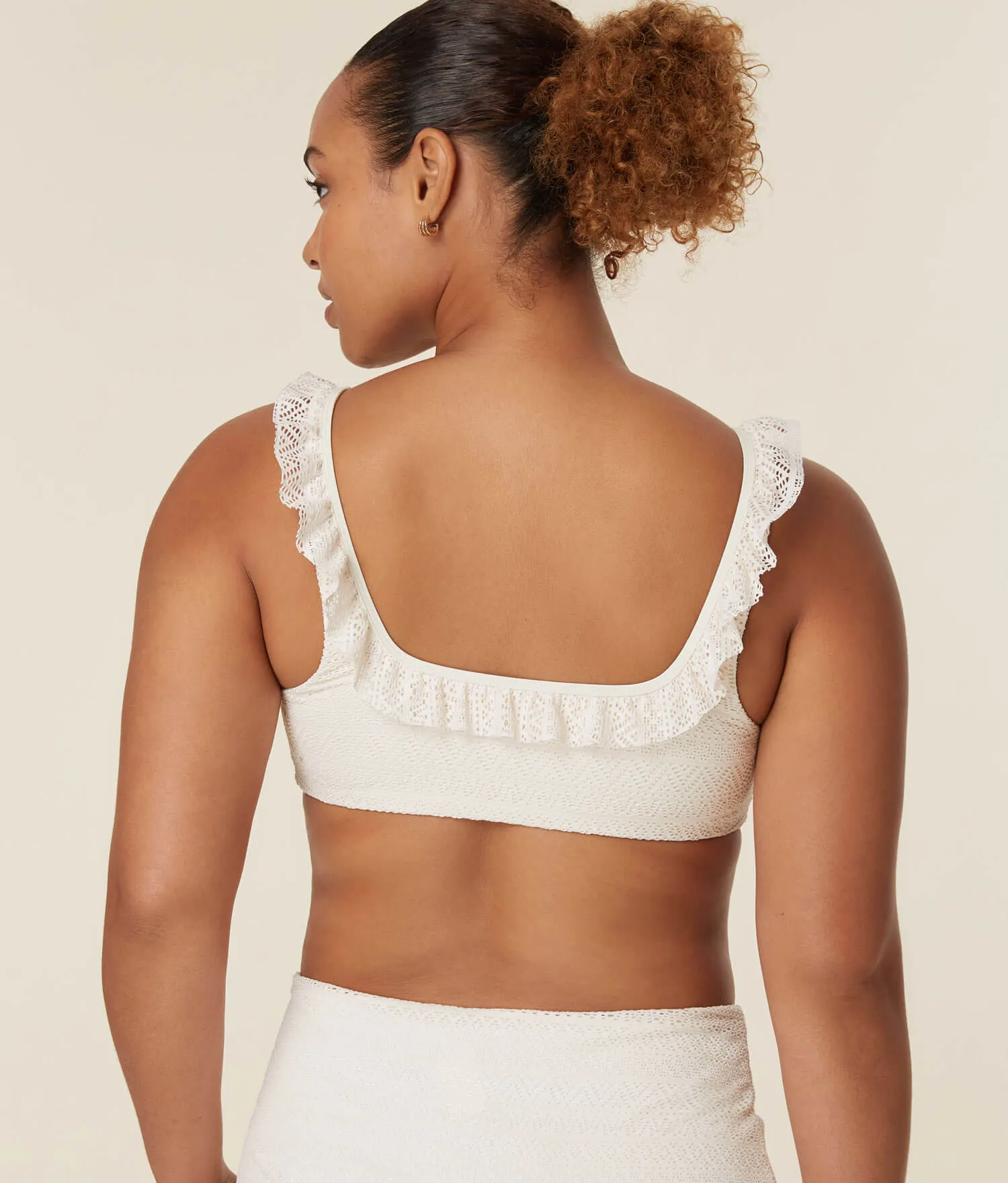 The Hydra Bikini Top - Crochet Lace - Vanilla sold by Andie product image thumbnail 2