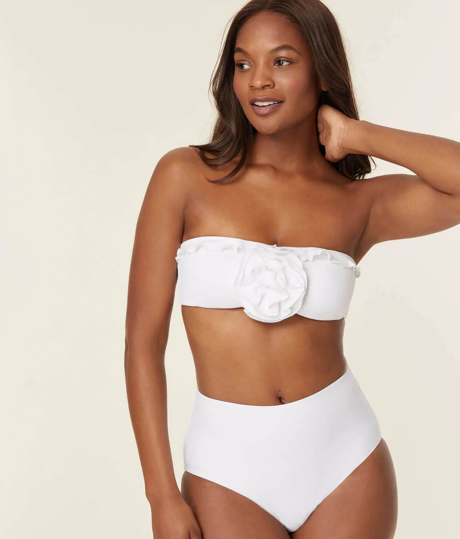The Camilo Bikini Top - Luxe Flat - White sold by Andie product image thumbnail 4