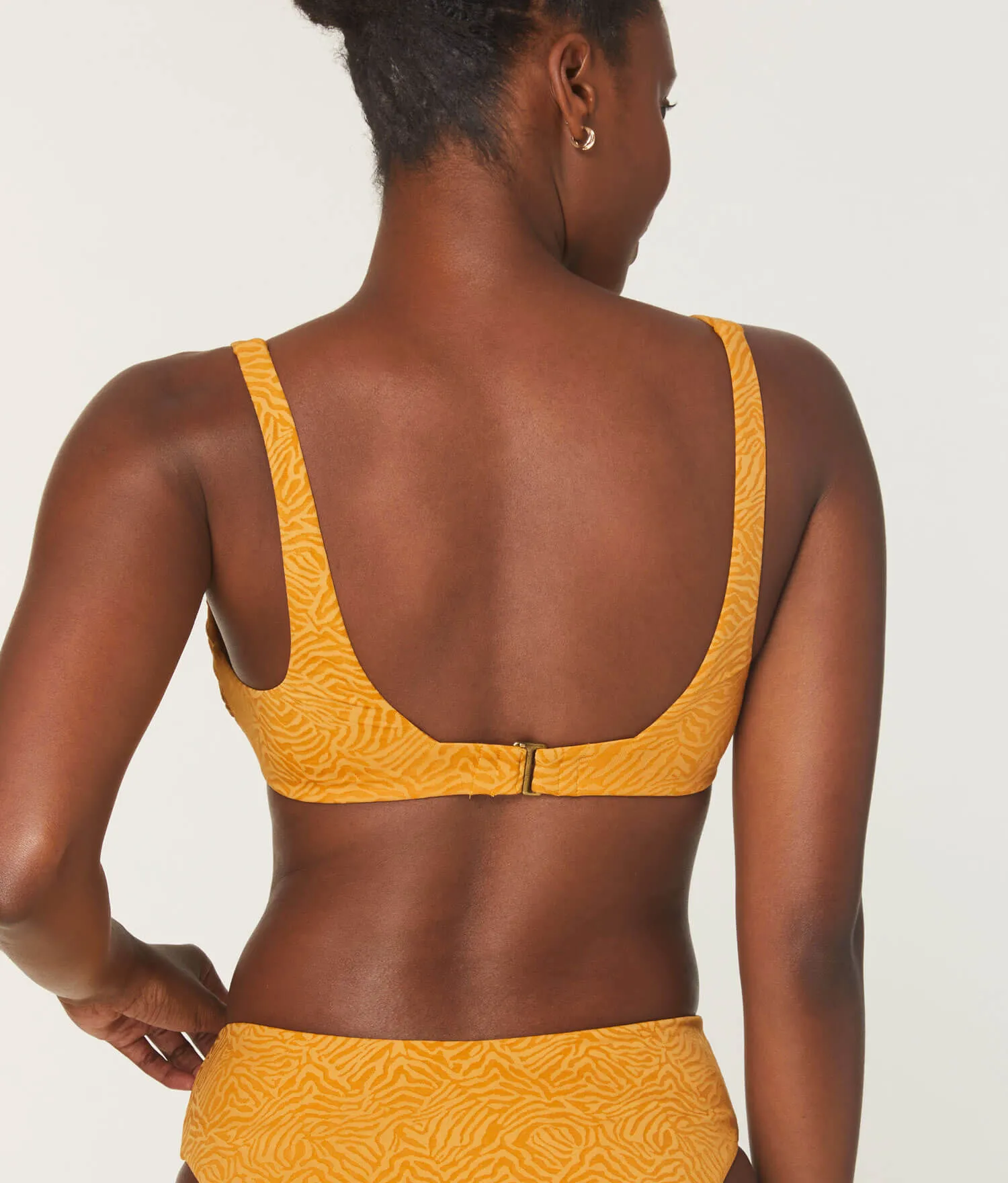 The Rye Bikini Top - Zebra Jacquard - Topaz sold by Andie product image thumbnail 2