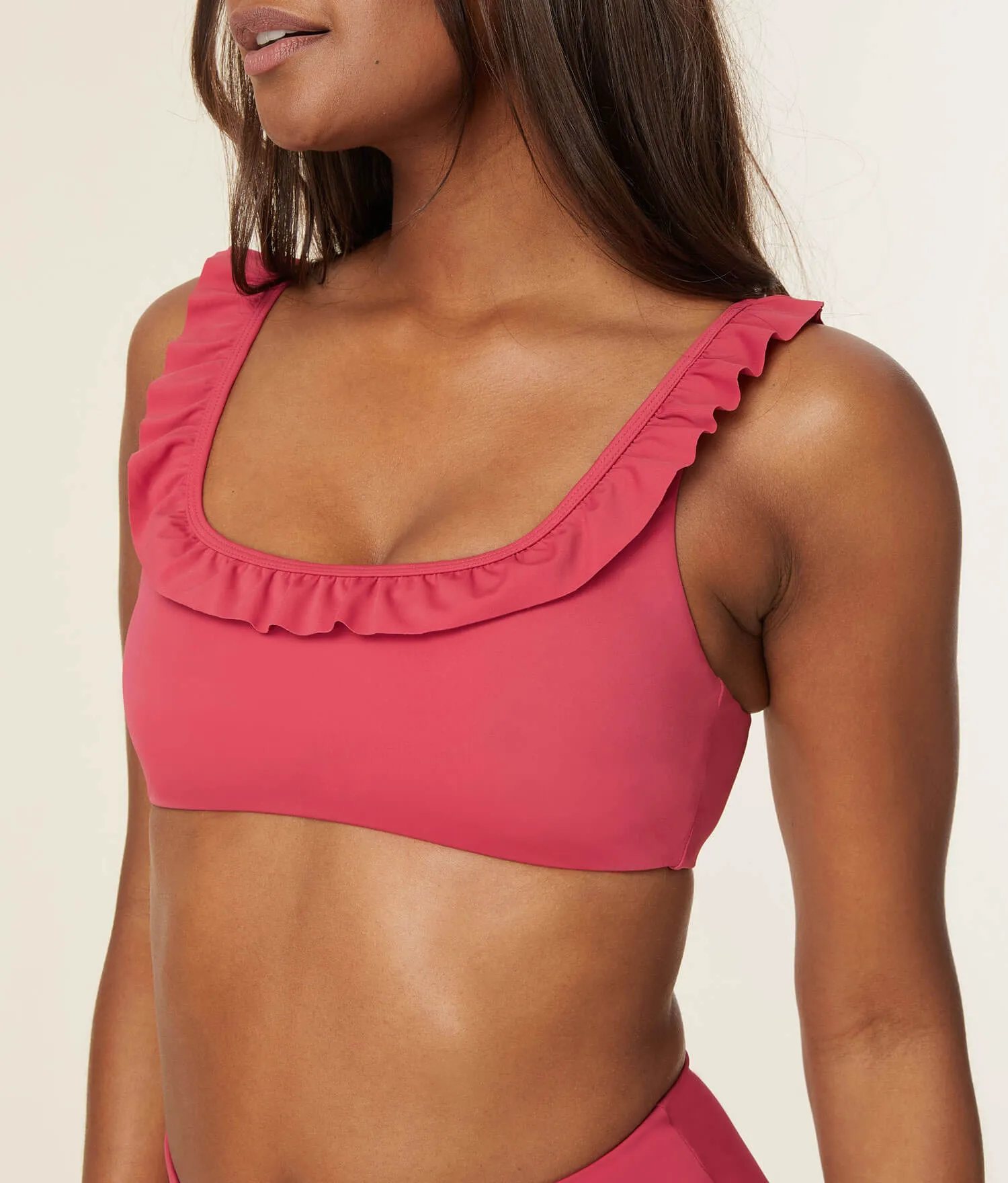 The Hydra Bikini Top - Eco Nylon - Rosette sold by Andie product image thumbnail 2