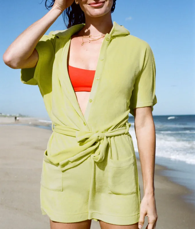 The Palma Romper - Terry - Honeysuckle (Archive) sold by Andie