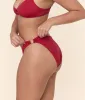 The Bonita Bikini Bottom - Eco Nylon - Garnet sold by Andie