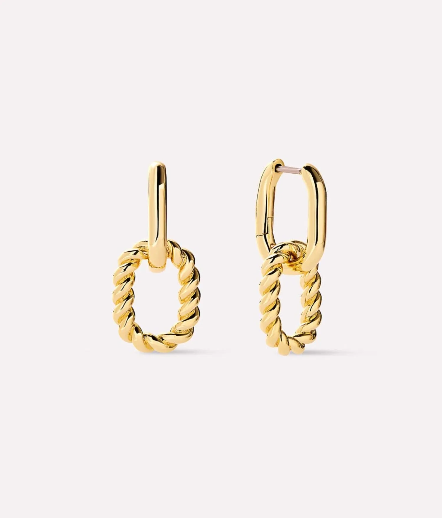 Ash Double Mini Gold Drop Earrings sold by Andie