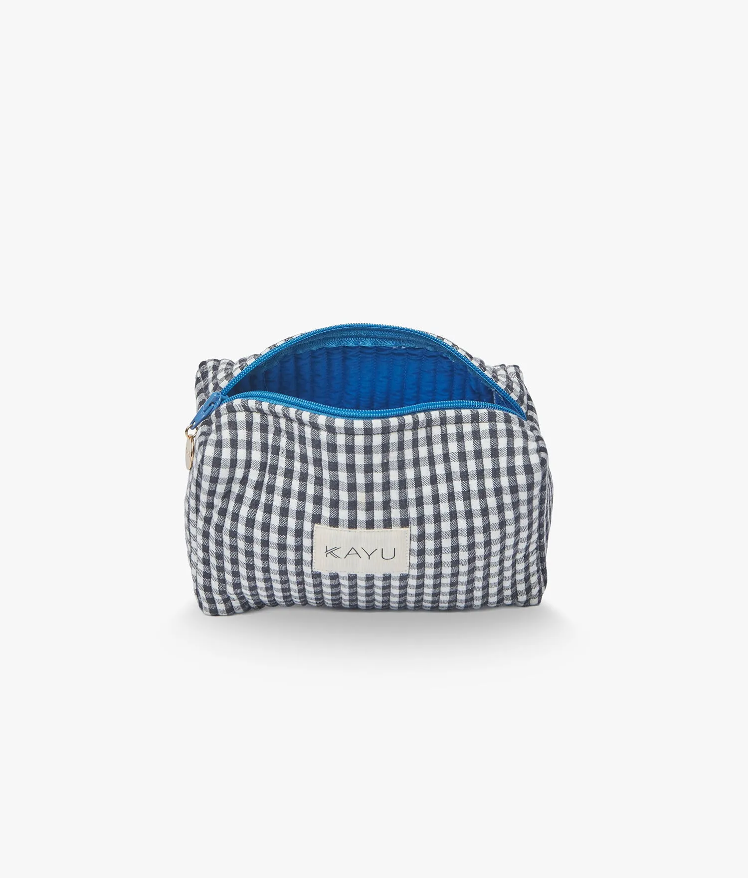 Mini Elsie Travel Case Zip Pouch Bag (Black Gingham) sold by Andie product image thumbnail 2