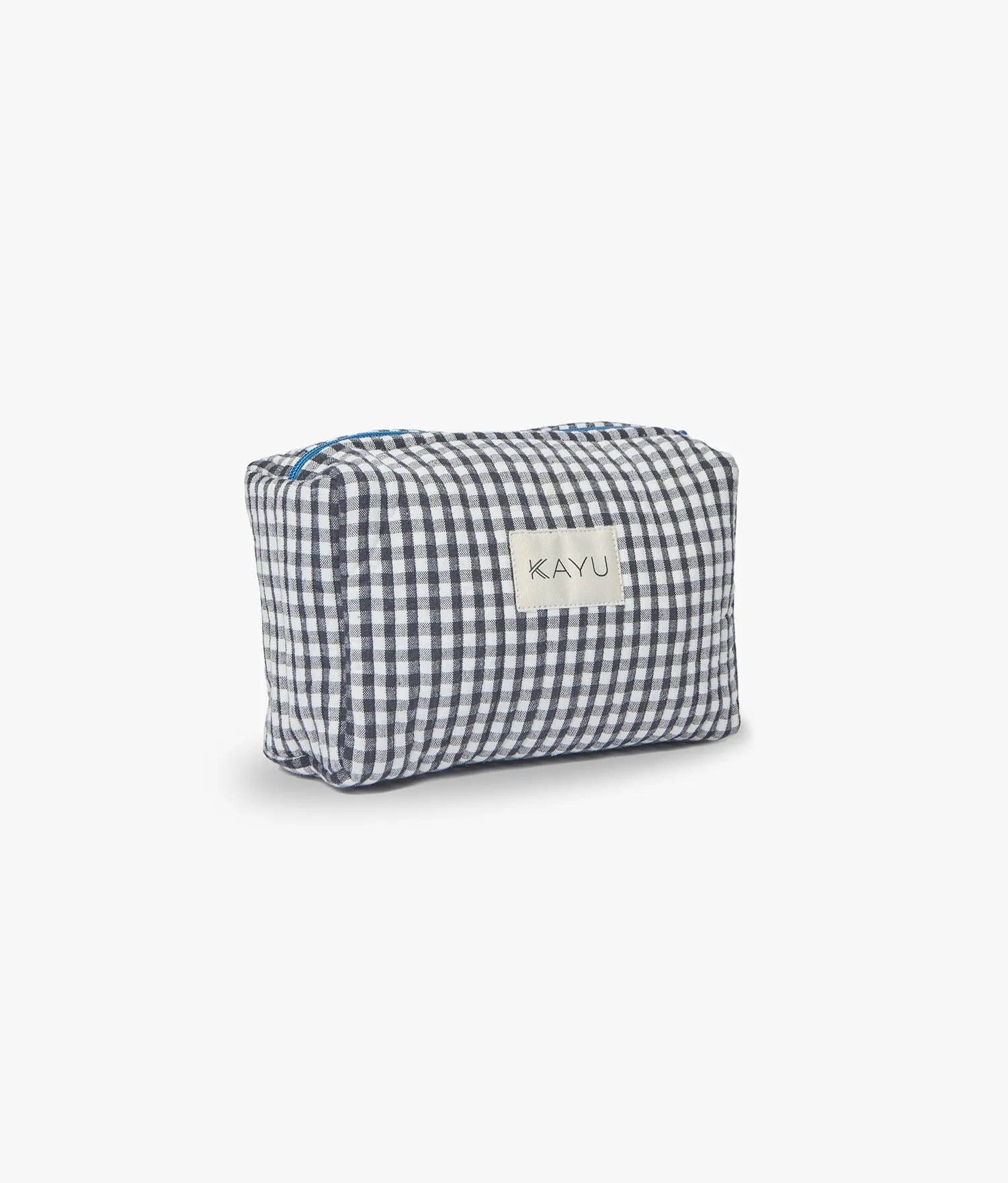 Mini Elsie Travel Case Zip Pouch Bag (Black Gingham) sold by Andie product image thumbnail 3