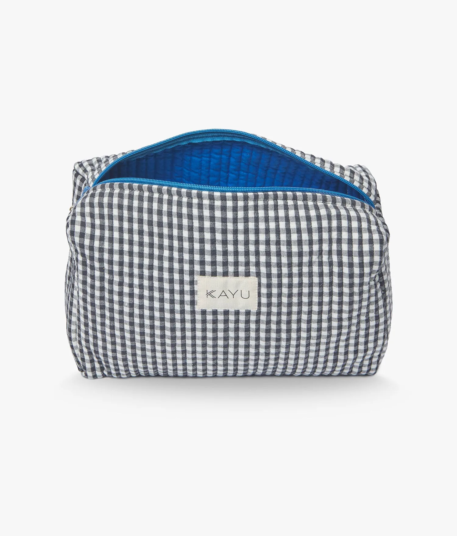 Elsie Travel Case Zip Pouch Bag (Black Gingham) sold by Andie product image thumbnail 2