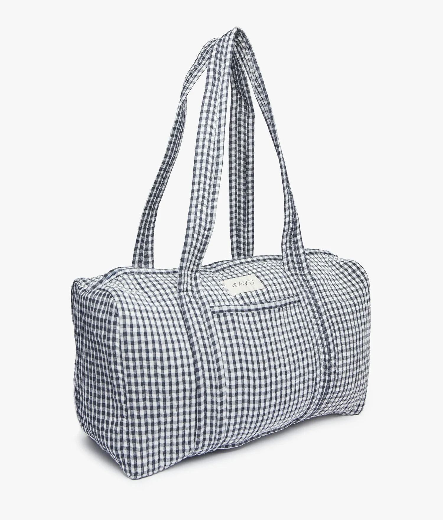 Daphne Travel Weekender Zip Tote Bag (Black Gingham) sold by Andie product image thumbnail 3