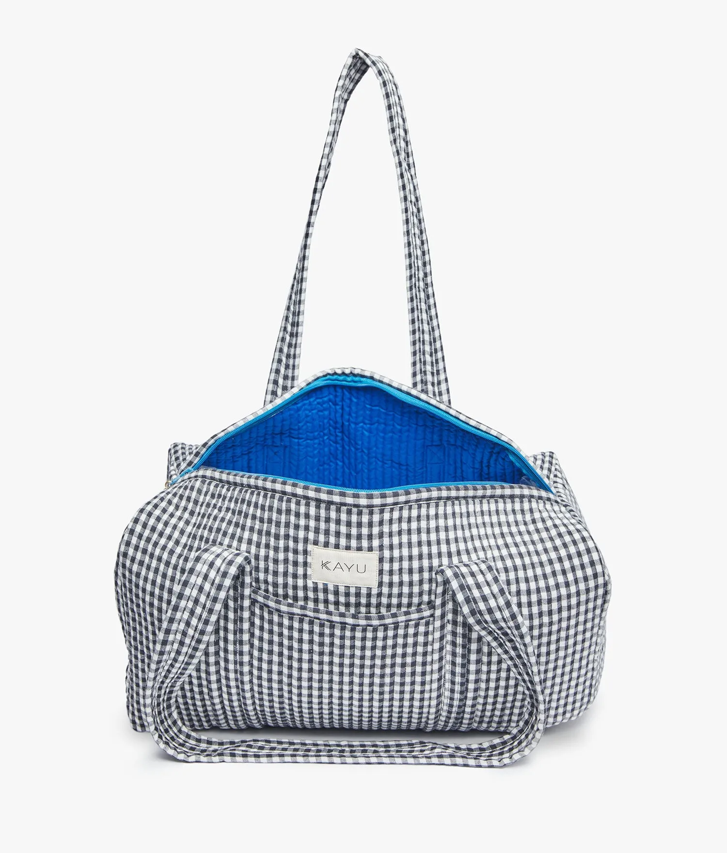 Daphne Travel Weekender Zip Tote Bag (Black Gingham) sold by Andie product image thumbnail 2