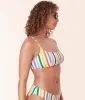 The Fiji Bikini Top - Eco Nylon - Rainbow Stripe sold by Andie