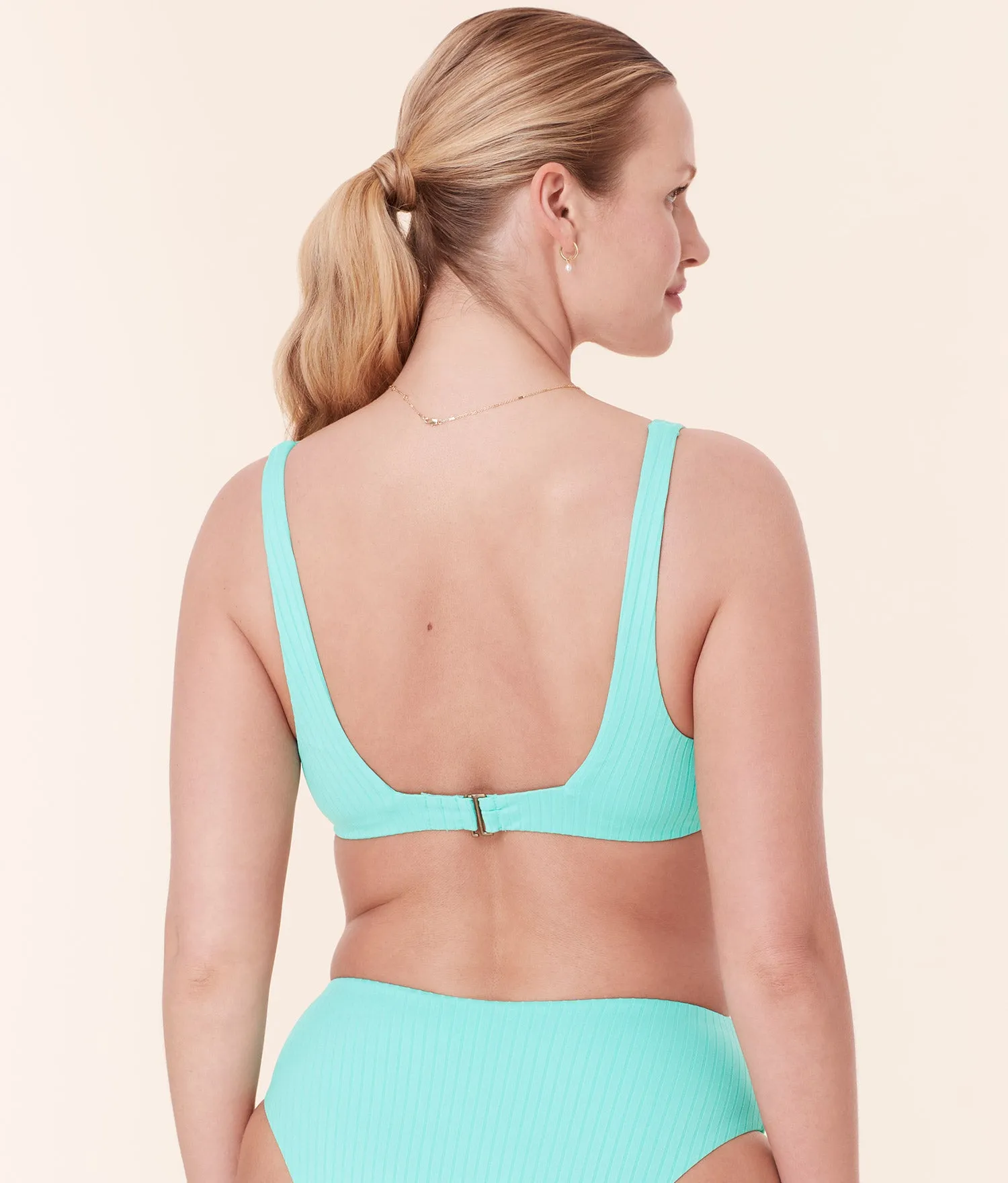 The Rye Bikini Top - Wide Rib - Opal sold by Andie product image thumbnail 4