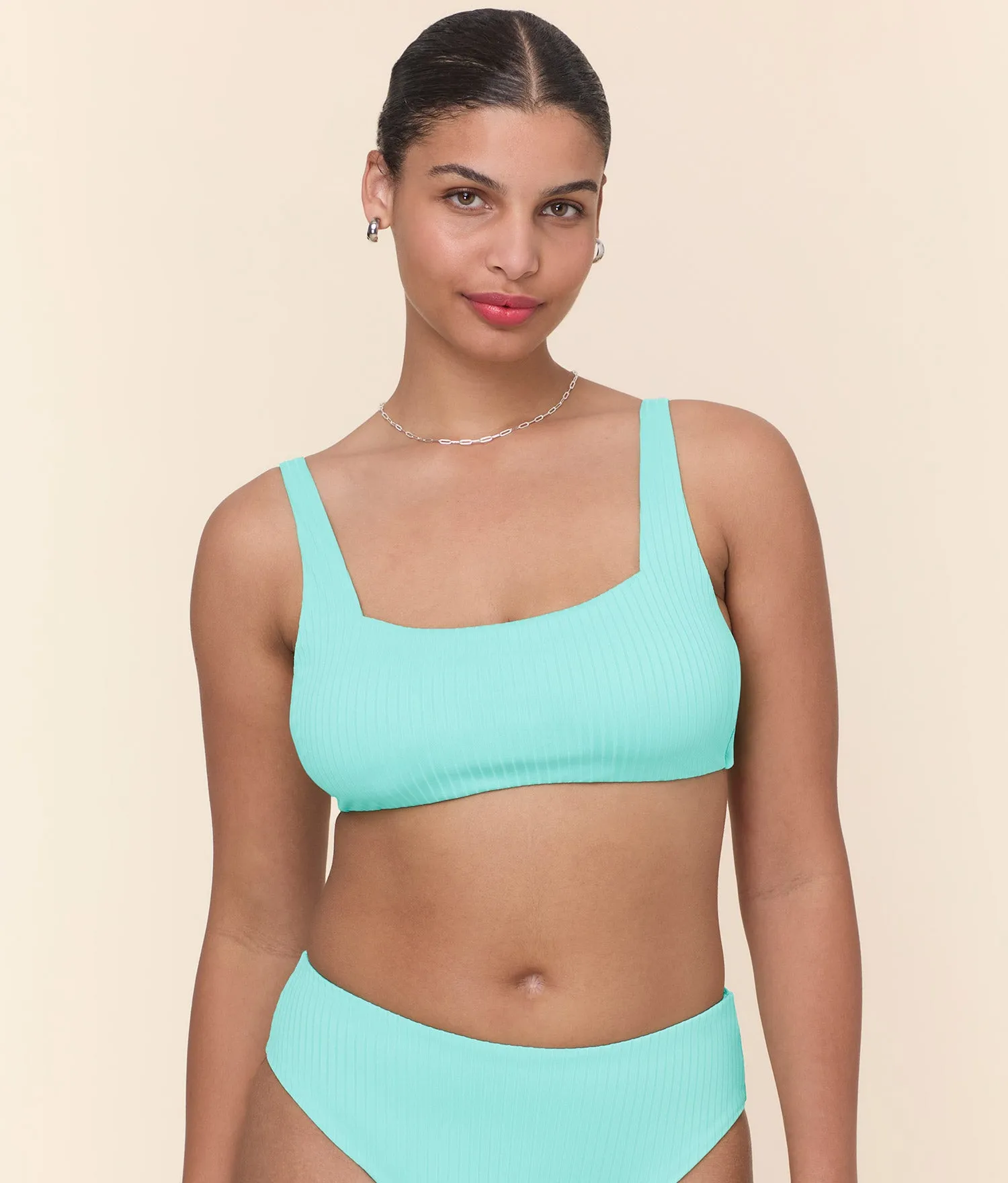 The Rye Bikini Top - Wide Rib - Opal sold by Andie product image thumbnail 5