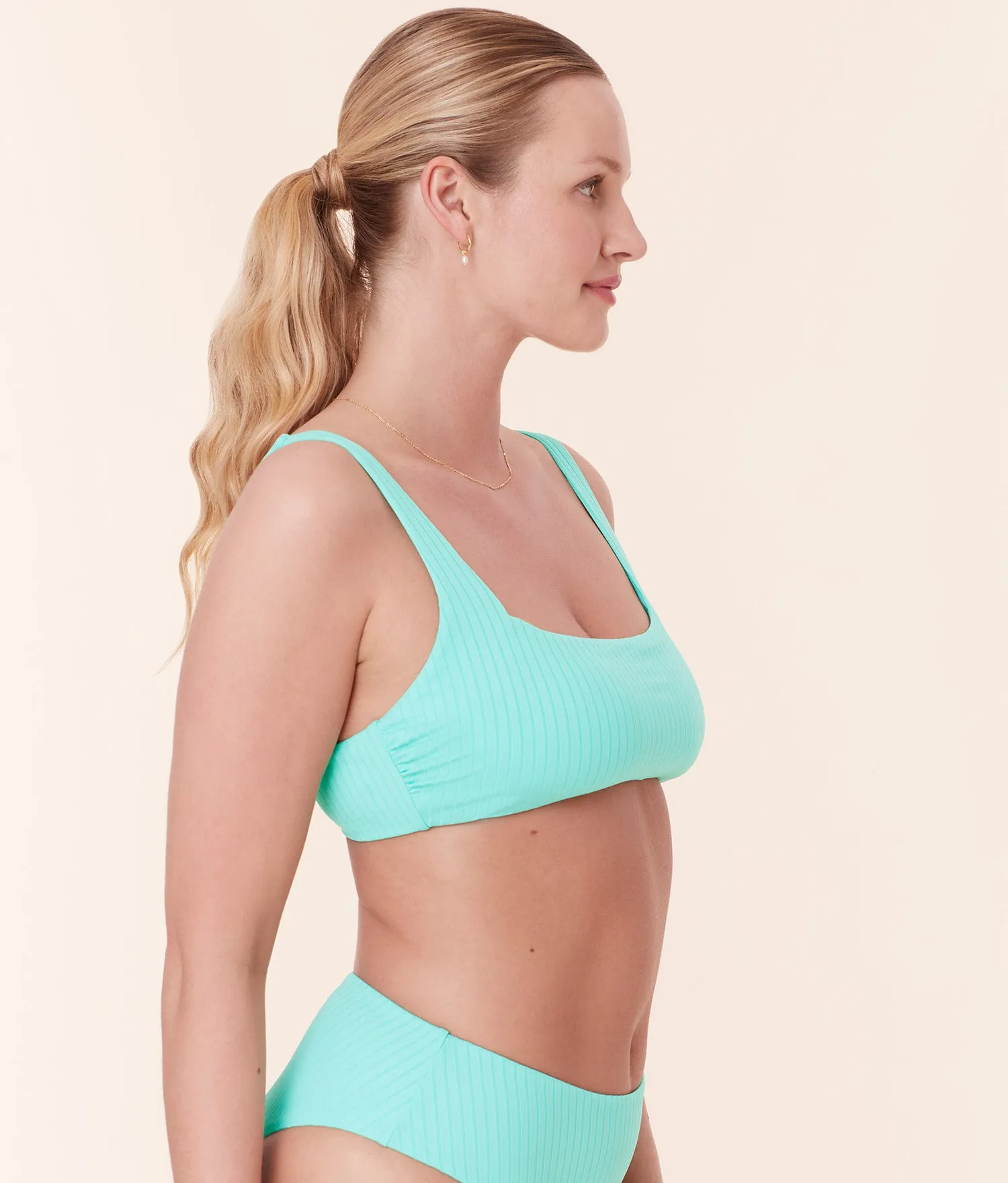 The Rye Bikini Top - Wide Rib - Opal sold by Andie product image thumbnail 2