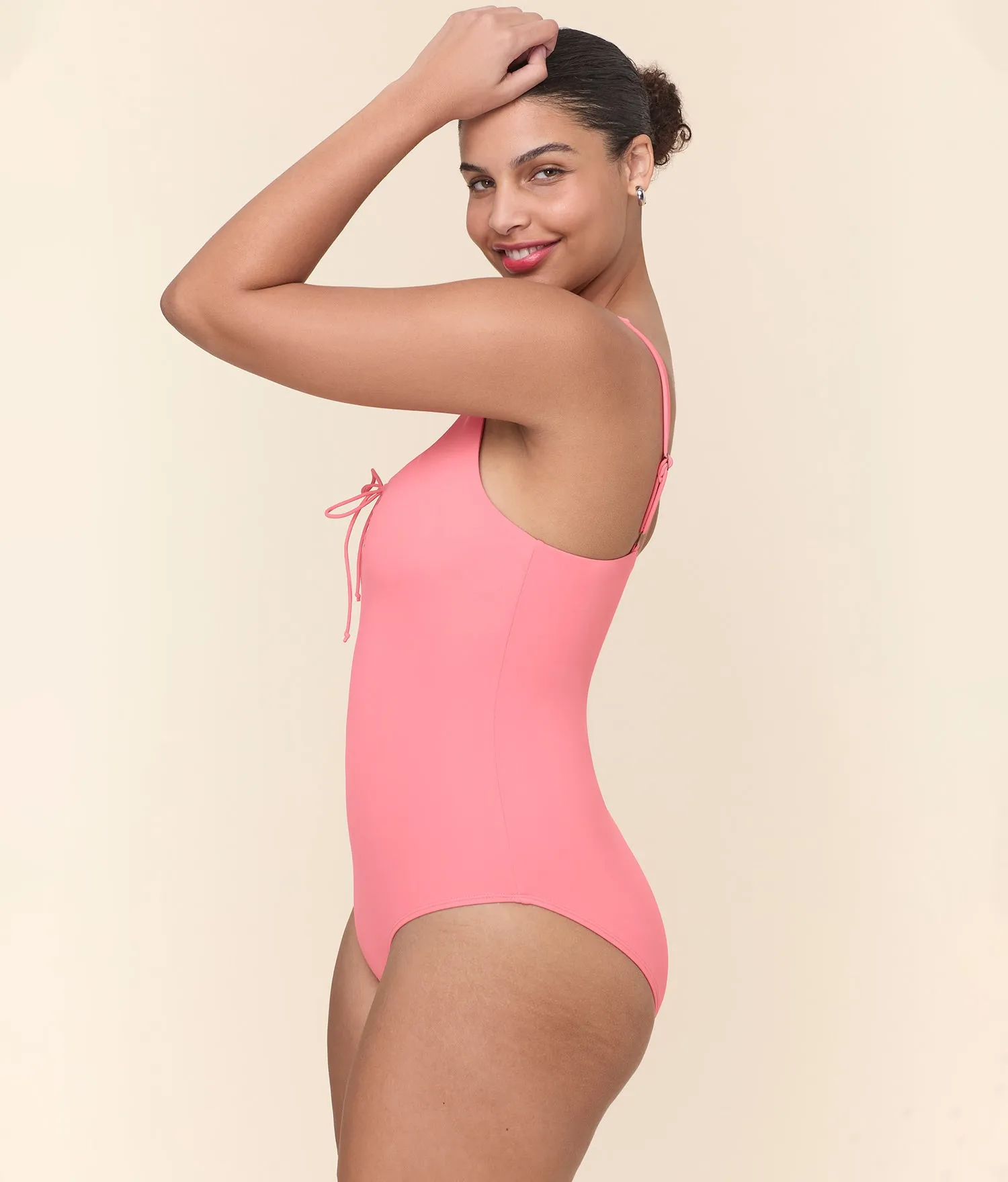 The Macao One Piece - Eco Nylon - Petal - Long Torso sold by Andie product image thumbnail 3