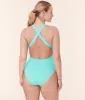The Tulum One Piece - Wide Rib - Opal - Long Torso sold by Andie