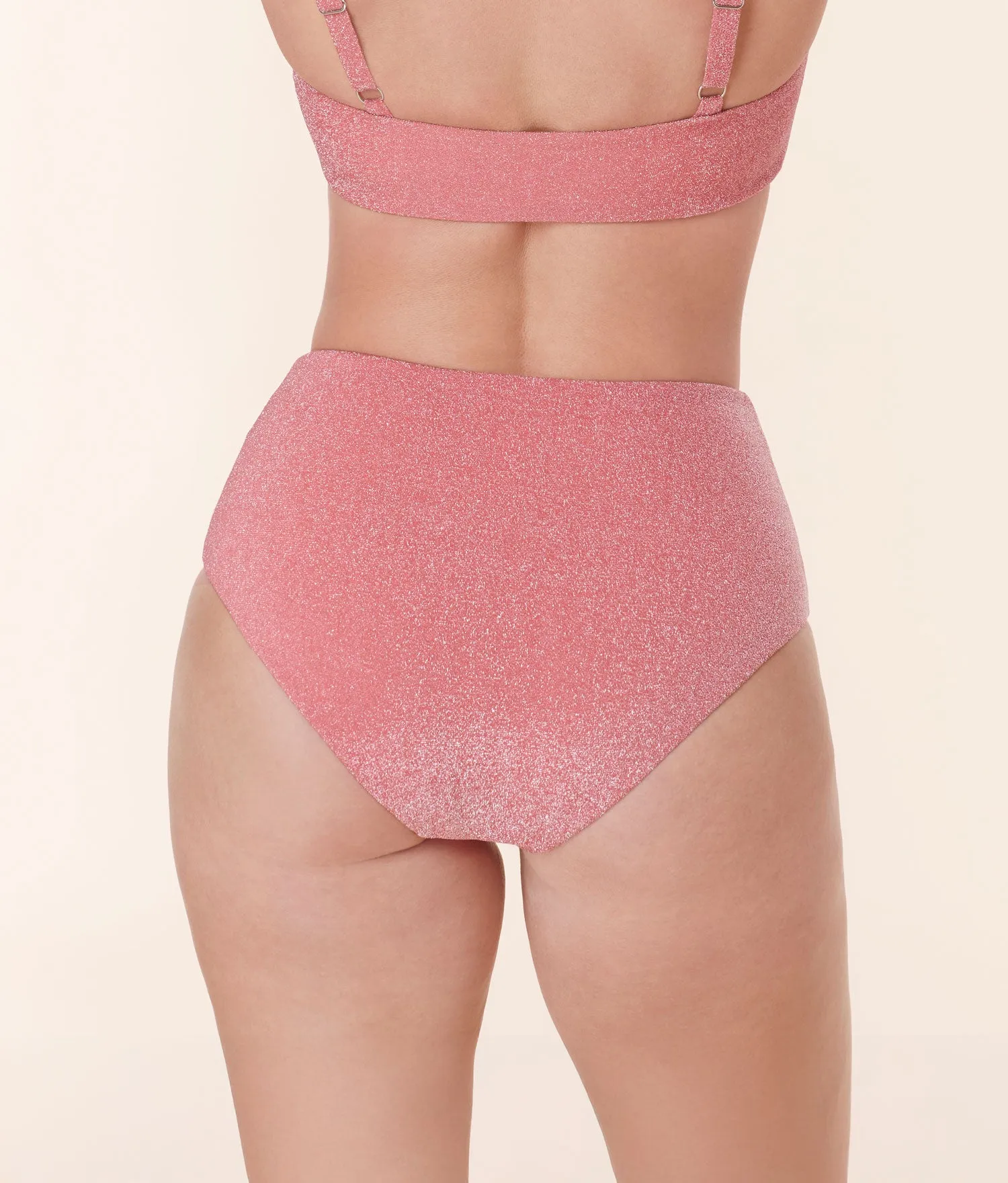 The Lipari Bikini Bottom - Glitter - Shell sold by Andie product image thumbnail 2