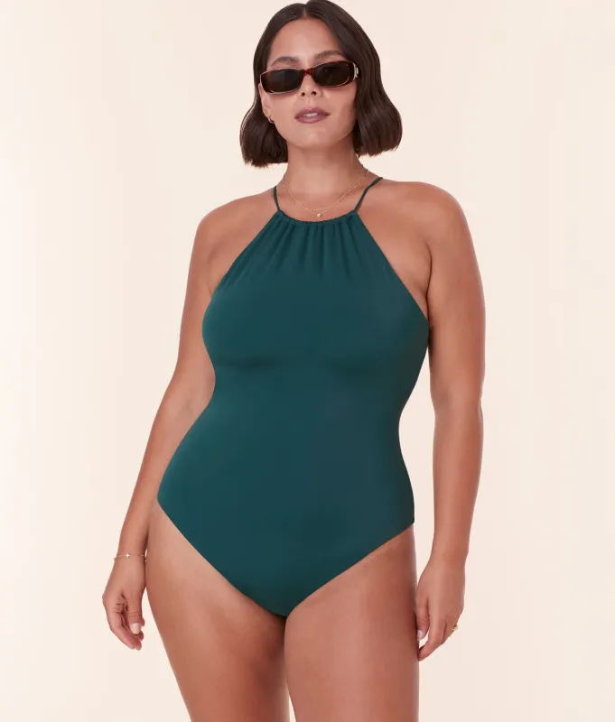 The Saidia One Piece - Eco Nylon - Cascade - Long Torso sold by Andie
