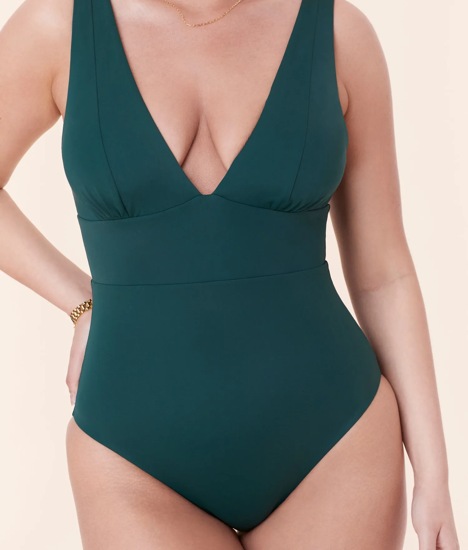 The Mykonos One Piece - Eco Nylon - Cascade - Classic sold by Andie product image thumbnail 4