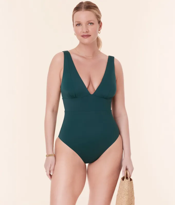 The Mykonos One Piece - Eco Nylon - Cascade - Classic sold by Andie